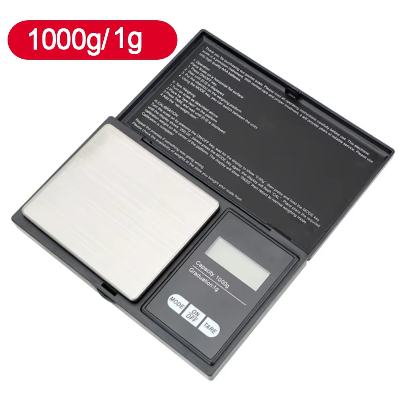 0.01G Jewelry Mini Stainless Steel Electronic Scale Digital Pocket Scale Gold Gram Balance Weight Scale Portable Pocket Scale