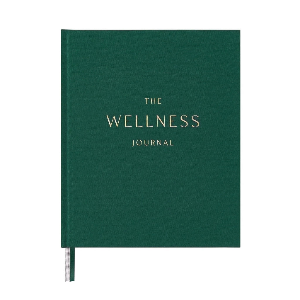 Wellness Journal, 6.5"X 8", 91 Days Undated Self-Care Mental Health Journal, Guided Prompts for Reflection (Green)