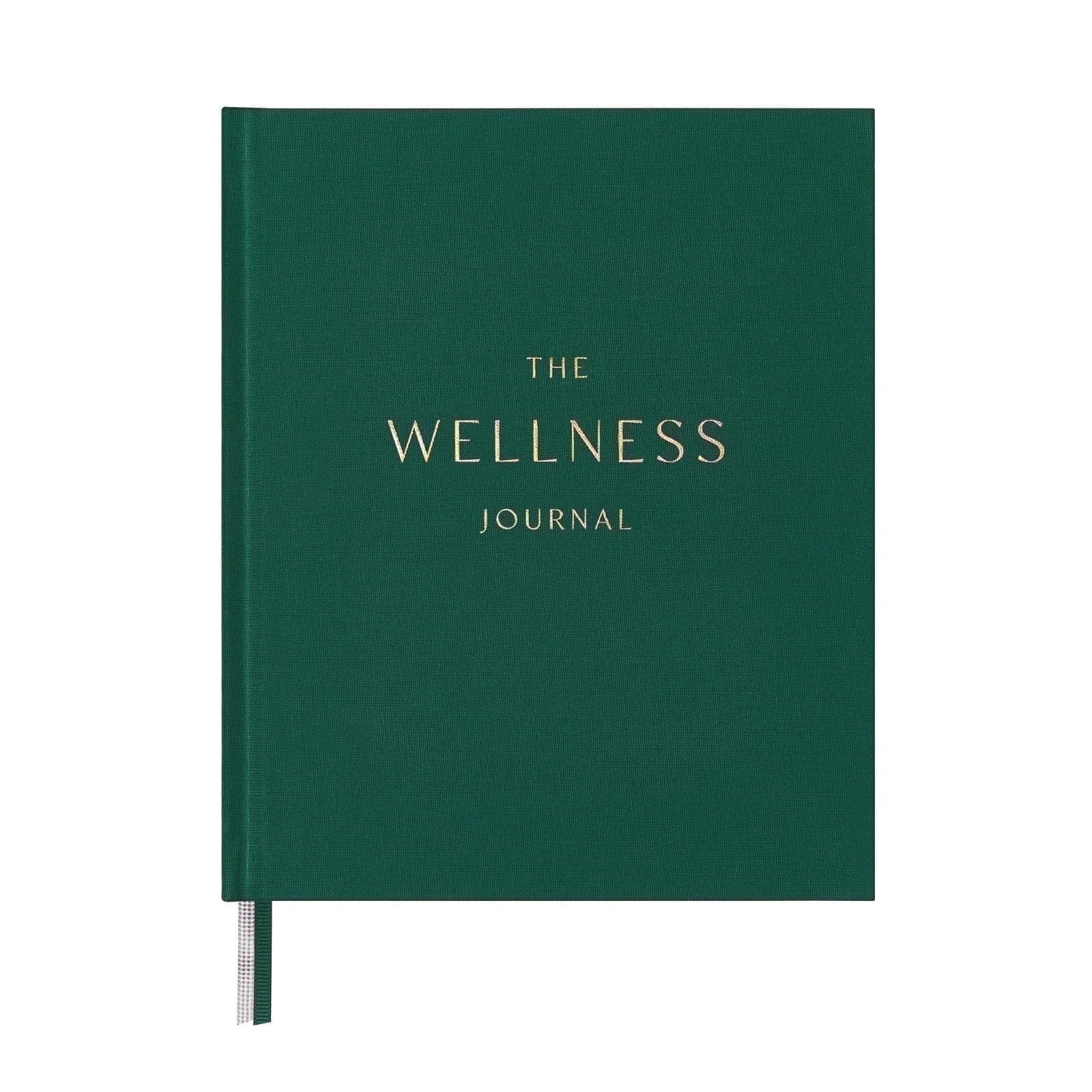 Wellness Journal, 6.5"X 8", 91 Days Undated Self-Care Mental Health Journal, Guided Prompts for Reflection (Green)