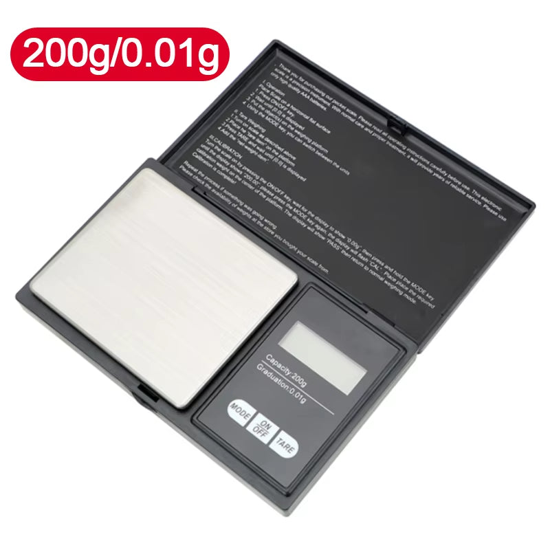 0.01G Jewelry Mini Stainless Steel Electronic Scale Digital Pocket Scale Gold Gram Balance Weight Scale Portable Pocket Scale